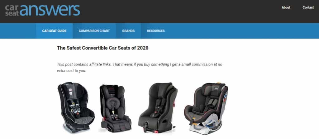 Car Seat Answers Website Page