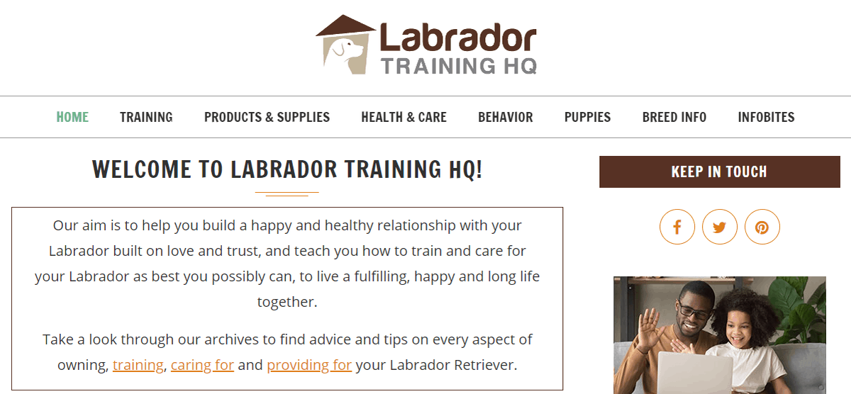 Labrador Training HQ Website Page