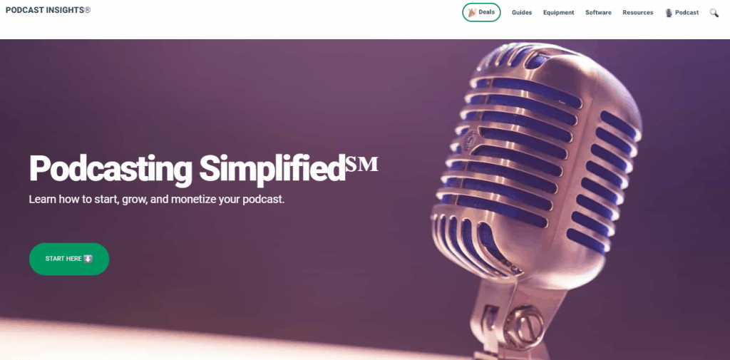 Podcast Insights Website Page