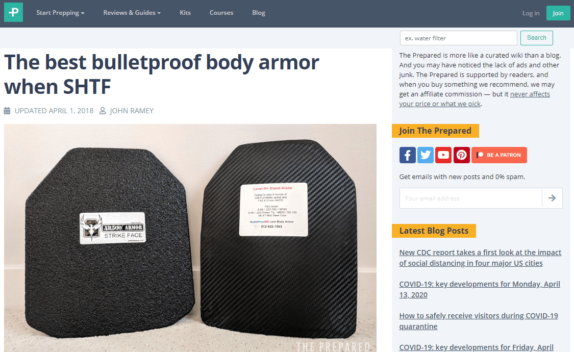 Prepared Top Generating Page