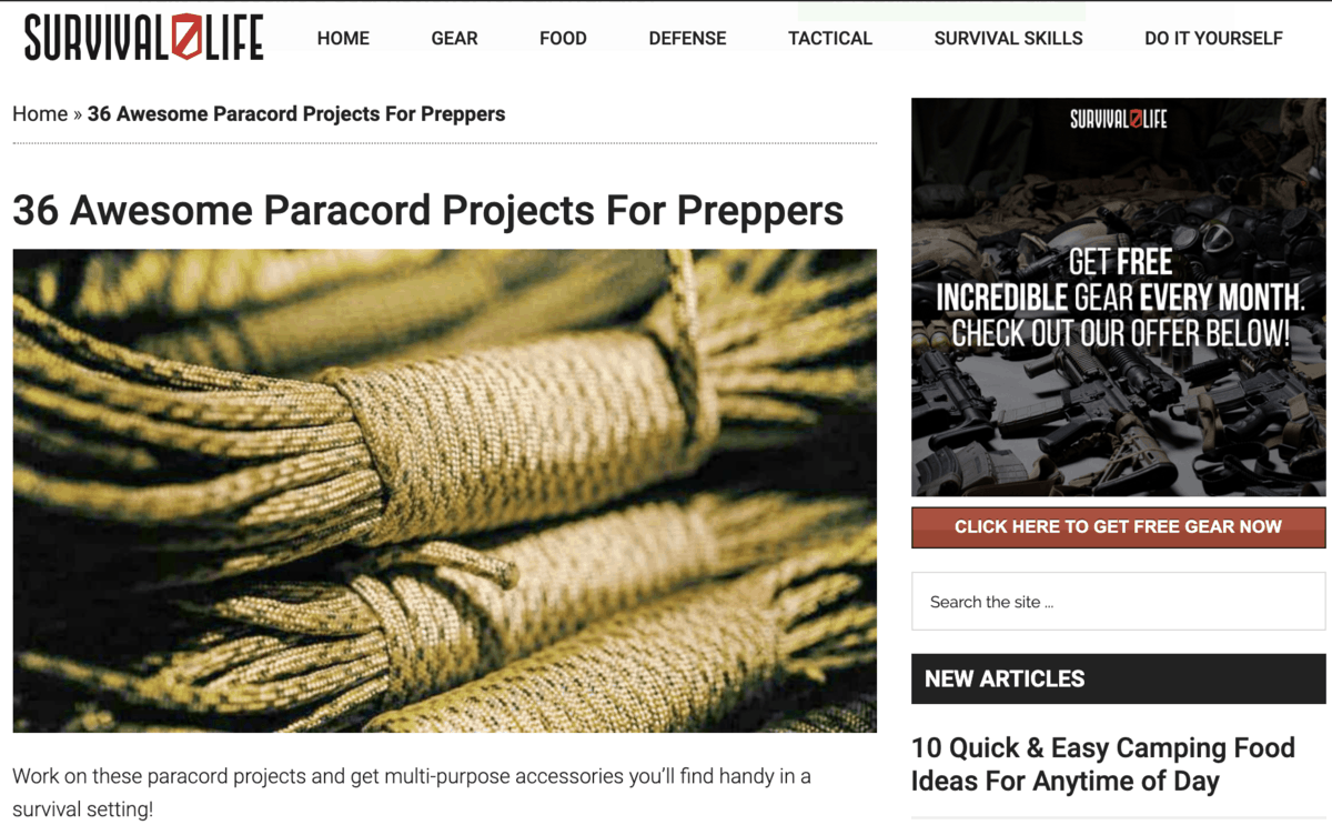 Survival Life Top Informational