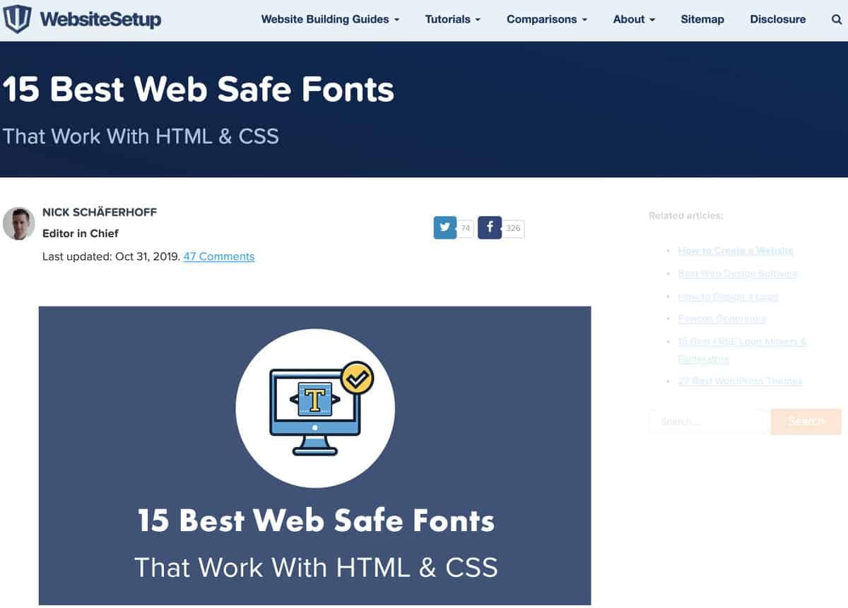 Website Setup Informational
